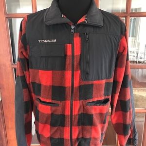 columbia plaid fleece jacket
